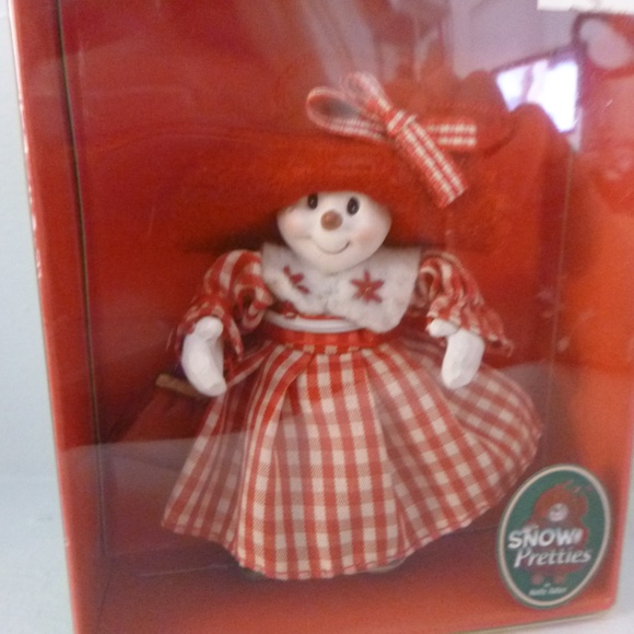 KURT ADLER  RAG DOLL ORNAMENT w/BOOTS & PURSE Snow Pretties w/BONUS XMAS CARD - Picture 11 of 13